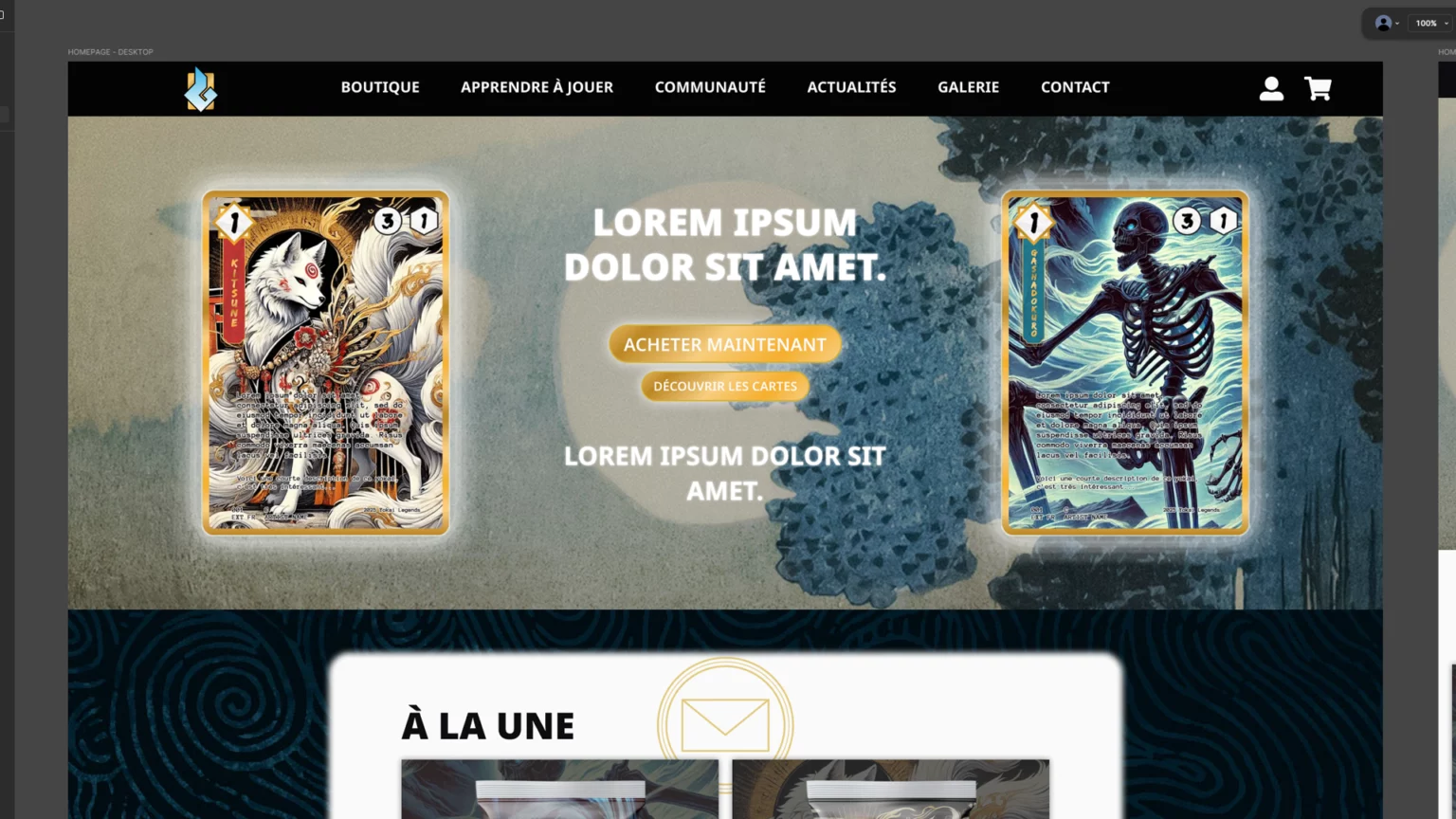 Lien vers le prototype de Yokai Legends